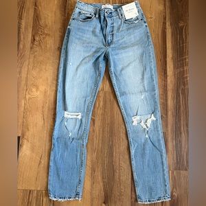 Abercrombie & Fitch High Rise Skinny Jeans NWT size 27 Long